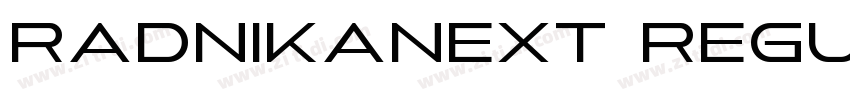 RadnikaNext Regular字体转换